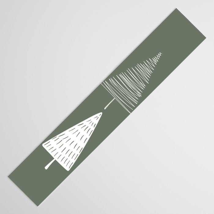 Xmas Trees Green Table Runner Gallery Image 3