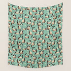 Bad Siamese Cats Knocking Stuff Over Wall Tapestry Gallery Image 4