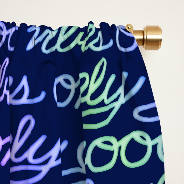 Good Vibes Only Window Curtain Gallery Image 2