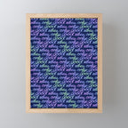 Good Vibes Only Mini Art Print Gallery Image 1