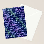 Good Vibes Only Stationery Card Gallery Image 2