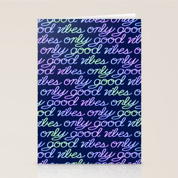 Good Vibes Only Stationery Card Gallery Image 2