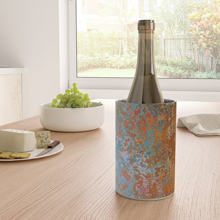 Vintage Rust, Copper and Blue Wine Chiller Gallery Image 4