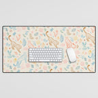 Rainbow Cheetahs and plants Desk Mat Gallery Image 1