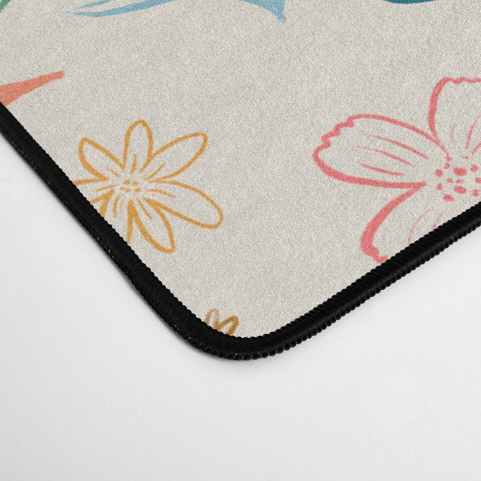 Rainbow Cheetahs and plants Desk Mat Gallery Image 4