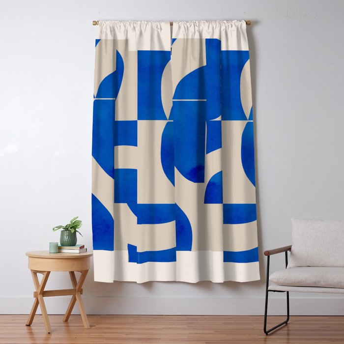 Minimal Geometric Shapes 230 Window Curtain Gallery Image 1
