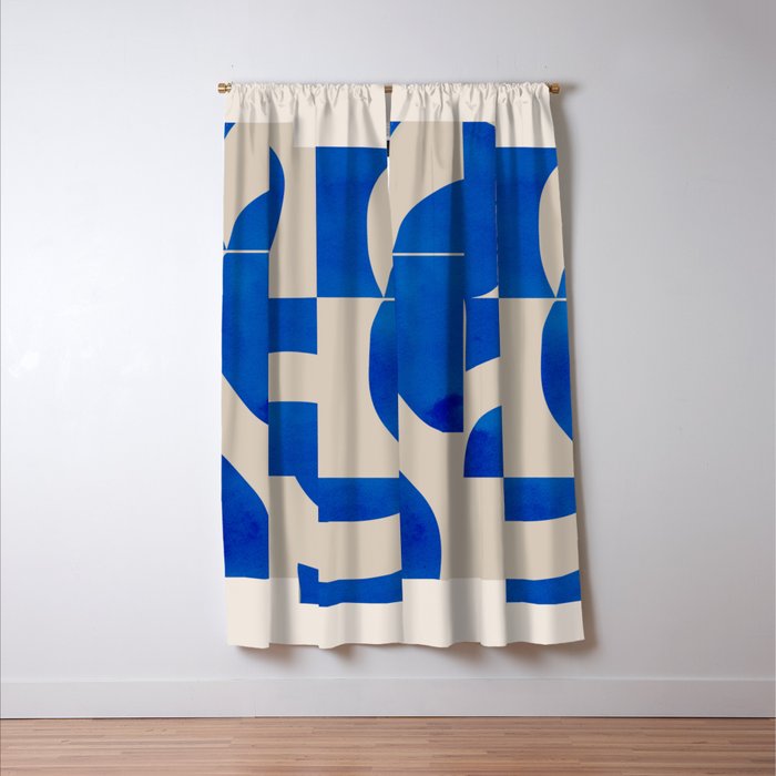 Minimal Geometric Shapes 230 Window Curtain Gallery Image 3
