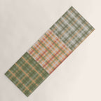Gingham Patchwork Eclectic Autumn Plaid Pattern Yoga Mat Gallery Image 1