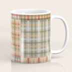 Gingham Patchwork Eclectic Autumn Plaid Pattern Coffee Mug Gallery Image 1