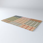 Gingham Patchwork Eclectic Autumn Plaid Pattern Rug Gallery Image 3