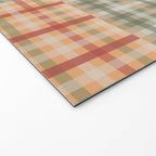 Gingham Patchwork Eclectic Autumn Plaid Pattern Welcome Mat Gallery Image 2