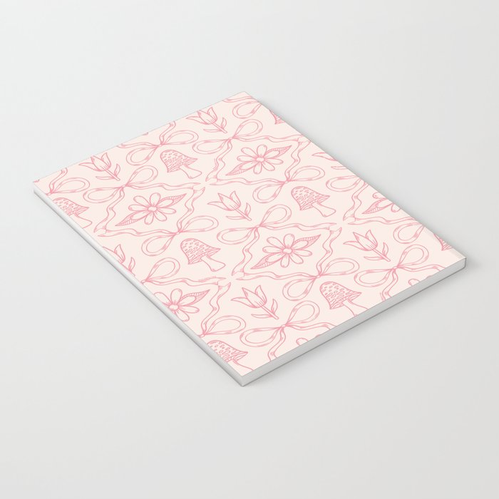 Spring Toile Print in Pink Notebook Gallery Image 3