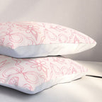 Spring Toile Print in Pink Pillow Sham Gallery Image 3