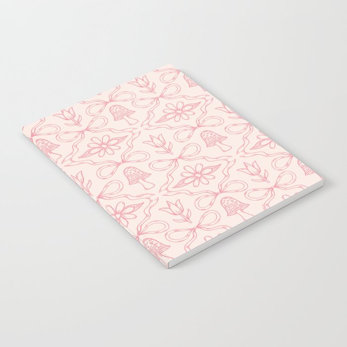 Spring Toile Print in Pink Notebook Gallery Image 2
