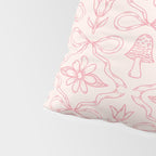 Spring Toile Print in Pink Pillow Sham Gallery Image 4