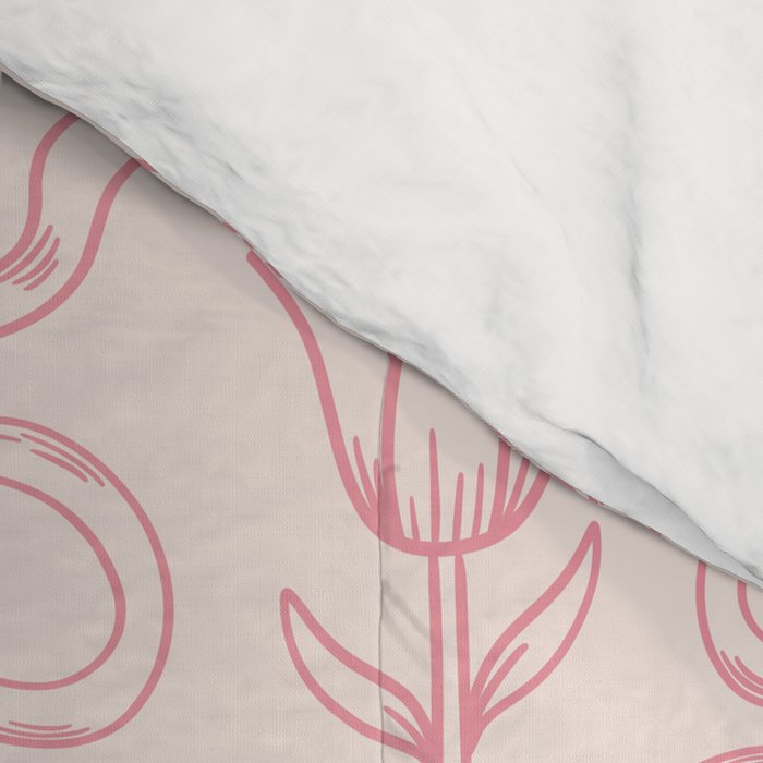 Spring Toile Print in Pink Comforter Gallery Image 4