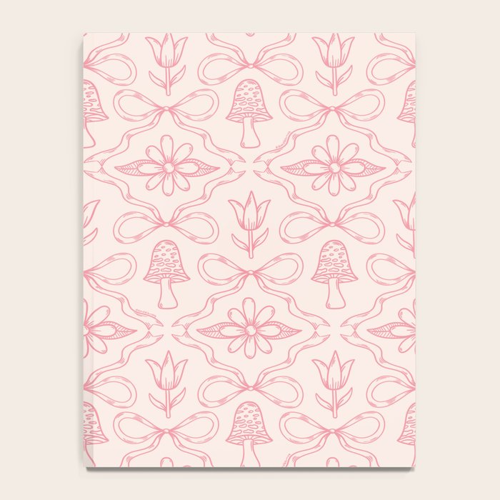Spring Toile Print in Pink Notebook Gallery Image 4