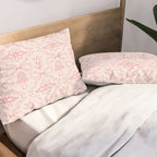 Spring Toile Print in Pink Pillow Sham Gallery Image 2