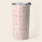 Spring Toile Print in Pink Travel Mug Gallery Image 2