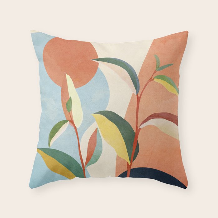 Colorful Branching Out 17 Throw Pillow Gallery Image 6