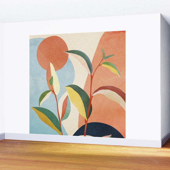 Colorful Branching Out 17 Wall Mural Gallery Image 2