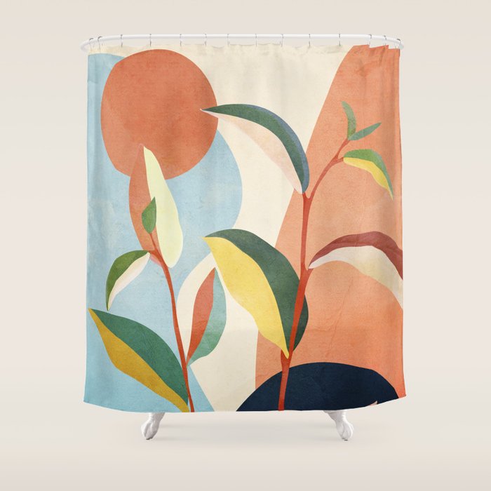 Colorful Branching Out 17 Shower Curtain Gallery Image 1