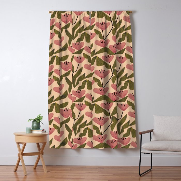 Wild Tulips Window Curtain Gallery Image 1