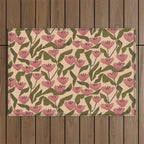 Wild Tulips Outdoor Rug Gallery Image 1