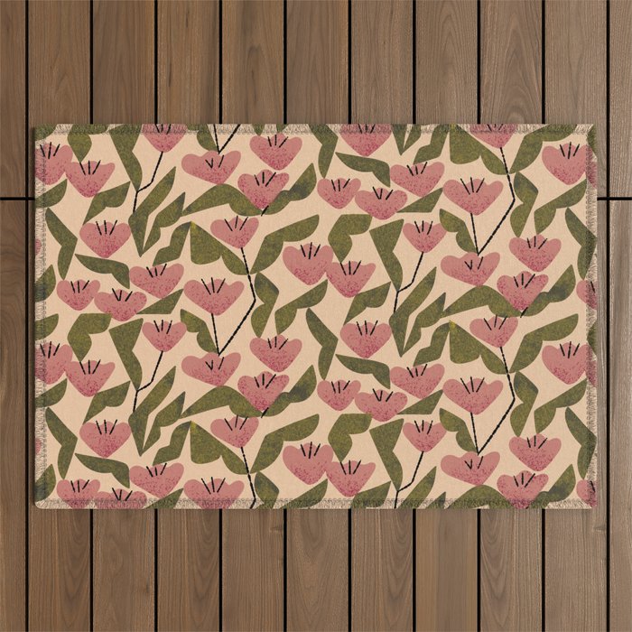 Wild Tulips Outdoor Rug Gallery Image 1