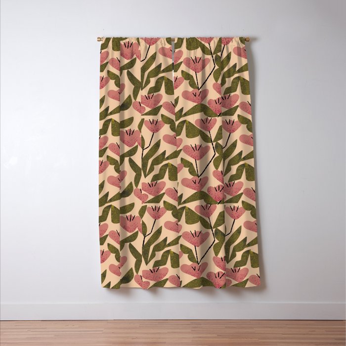 Wild Tulips Window Curtain Gallery Image 3