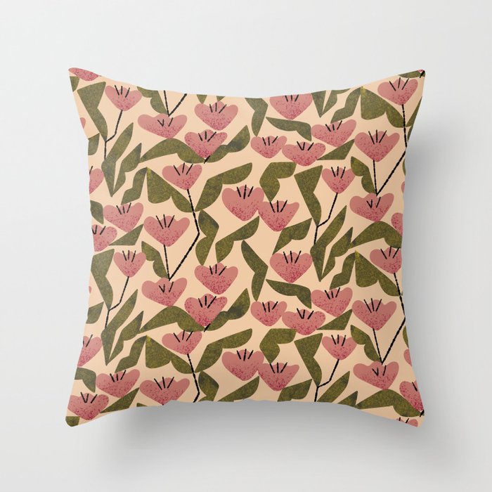 Wild Tulips Throw Pillow Gallery Image 6
