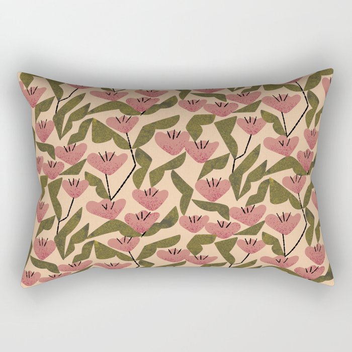 Wild Tulips Rectangular Pillow Gallery Image 2