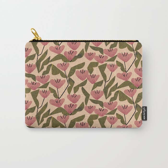 Wild Tulips Carry All Pouch Gallery Image 1
