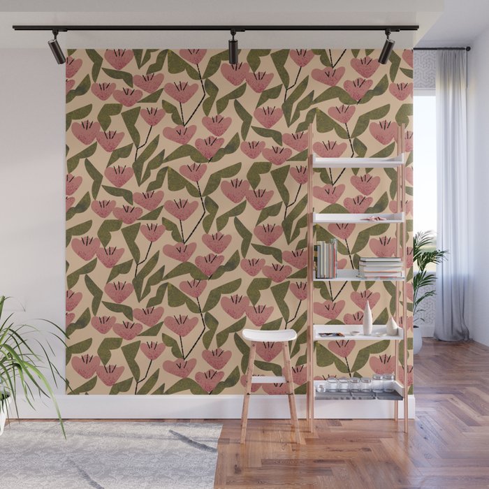 Wild Tulips Wall Mural Gallery Image 1