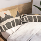 Minimal Penguin Stack Pillow Sham Gallery Image 2