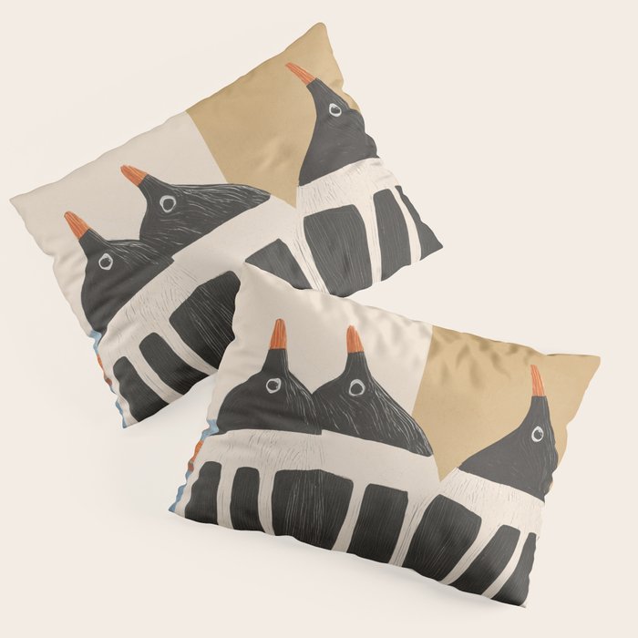 Minimal Penguin Stack Pillow Sham Gallery Image 3