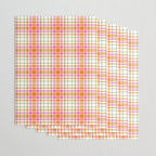 Summer Plaid Pink Orange Green White Wrapping Paper Gallery Image 3