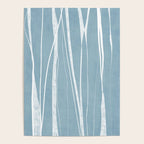Light Blue White Lines Artwork Poster Gallery Image 4