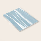 Light Blue White Lines Artwork Notebook Gallery Image 3