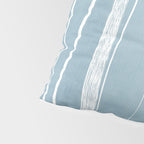 Light Blue White Lines Artwork Pillow Sham Gallery Image 4