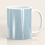 Light Blue White Lines Artwork Coffee Mug Gallery Image 1