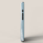 Light Blue White Lines Artwork iPhone Case Gallery Image 2