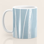 Light Blue White Lines Artwork Coffee Mug Gallery Image 3