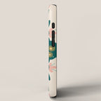 Indian Floral - pink and green  iPhone Case Gallery Image 2