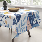 Scandinavian Butterfly Folk Art Pattern Tablecloth Gallery Image 3