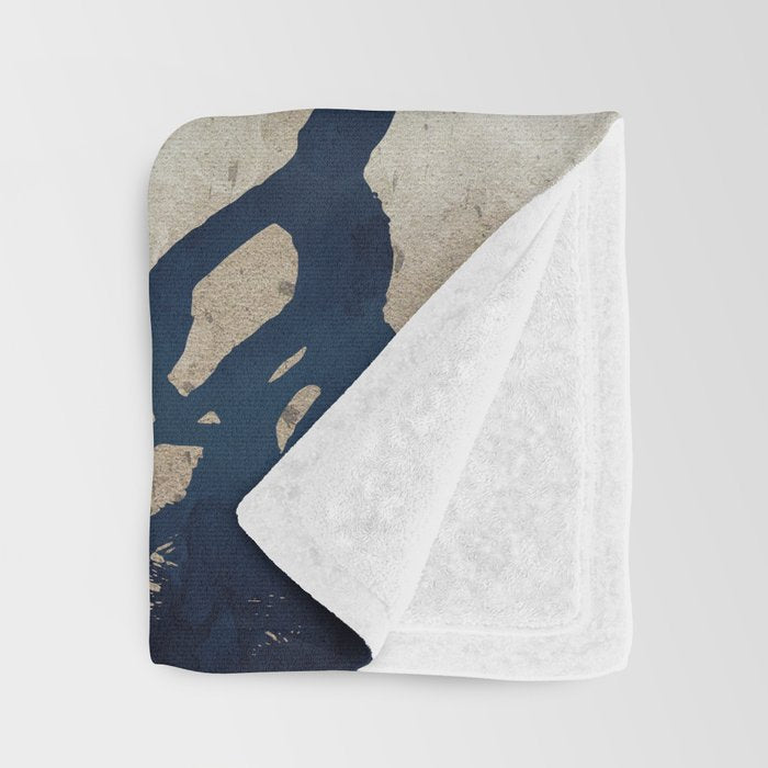 Desert Lake Moonlight Throw Blanket Gallery Image 3