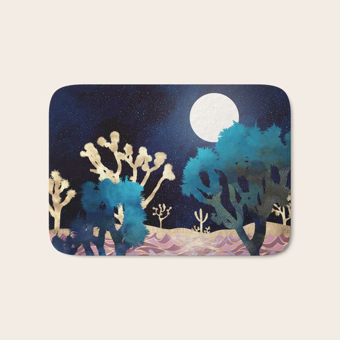 Desert Lake Moonlight Bath Mat Gallery Image 1
