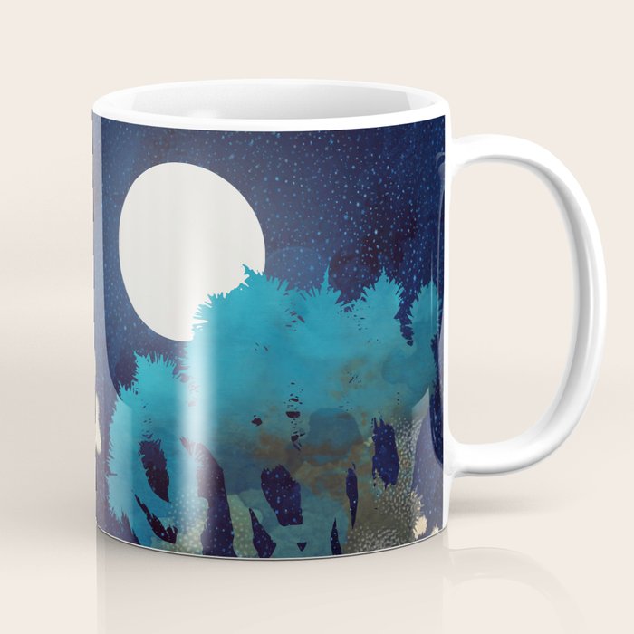 Desert Lake Moonlight Coffee Mug Gallery Image 1
