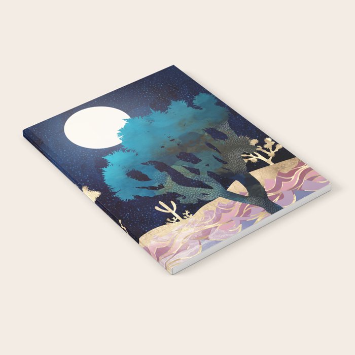 Desert Lake Moonlight Notebook Gallery Image 1