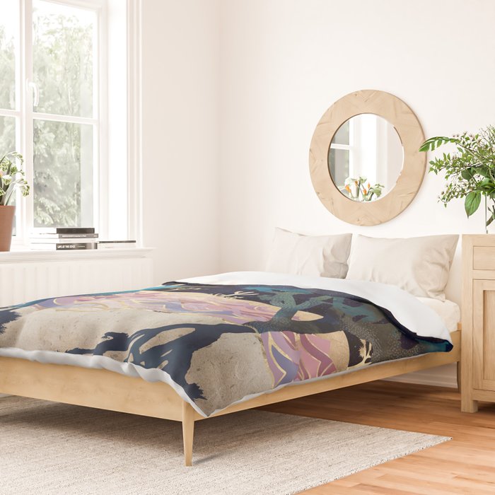 Desert Lake Moonlight Duvet Cover Gallery Image 2
